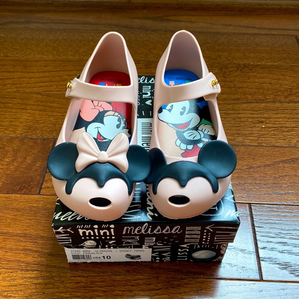 NIB MINI MELISSA Disney Mickey and Minnie shoes